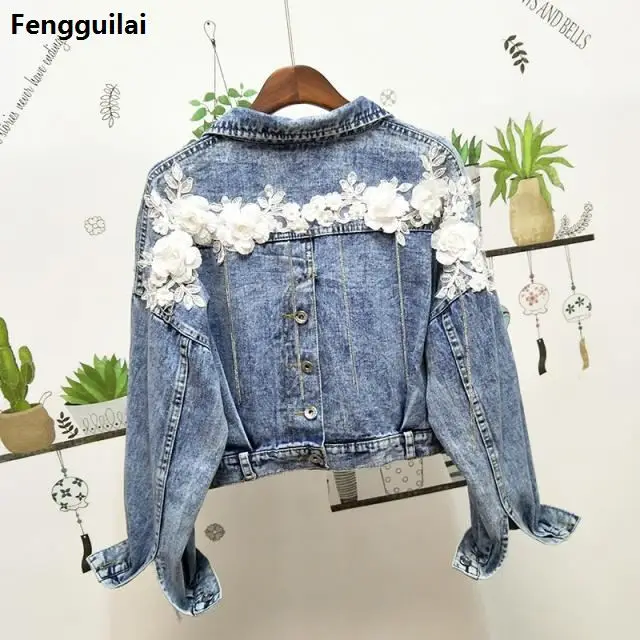 2018 Spring Vogue Women Clothing Floral Embroidered Denim Blouse Loose Lapel Slim Cotton Denim Shirt Long Sleeve Female Blouses
2018 Spring Vogue Women Clothing Floral Embroidered Denim Blouse Loose Lapel Slim Cotton Denim Shirt Long Sleeve Female Blouses