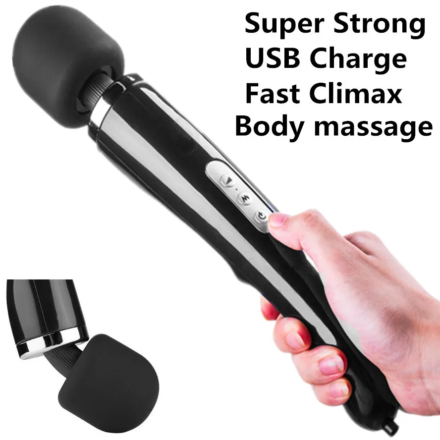 

30 Speed Huge Sex Product Powerful AV Vibrators Recharge Magic Wand Massager Clitoris Stimulate Body Massage Sex Toy For Women