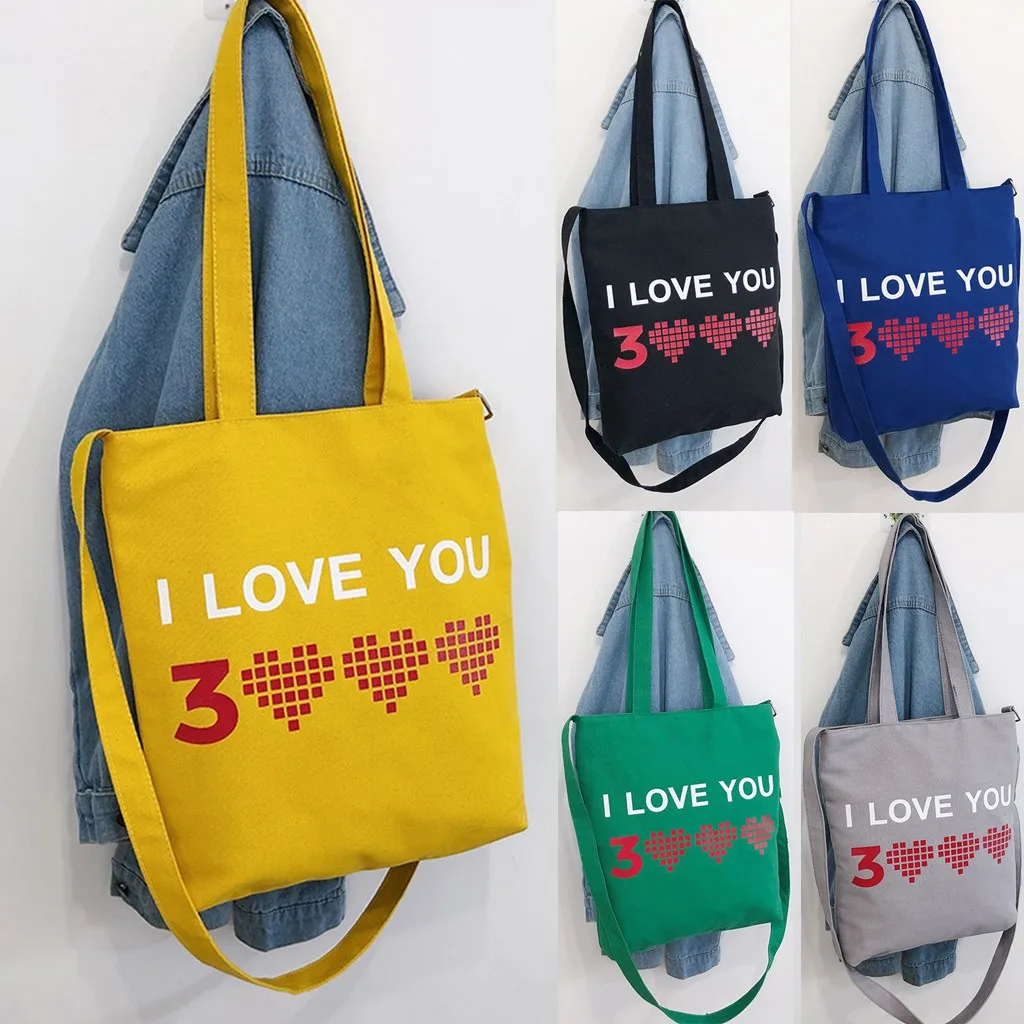 New Fashion Women Shopping Bag Letter Canvas Tote Handbag Shoulder I Love You 3000 Crossbody Bag Marvel Bags#25
New Fashion Women Shopping Bag Letter Canvas Tote Handbag Shoulder I Love You 3000 Crossbody Bag Marvel Bags#25