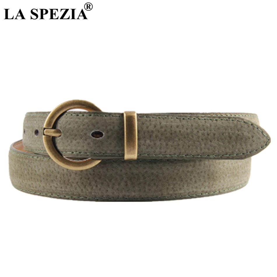 LA SPEZIA Leather Ring Belt Women Army Green Pin Buckle Belt Jeans Female Circle Wasit Real Leather Pigskin Ladies Brand Belts
LA SPEZIA Leather Ring Belt Women Army Green Pin Buckle Belt Jeans Female Circle Wasit Real Leather Pigskin Ladies Brand Belts