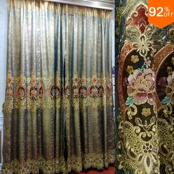 Silver Golden palace hall flowers Embroidery curtains Egypt's royal living room bedroom Curtain Dinning Room Hotel Hall Curtains
Silver Golden palace hall flowers Embroidery curtains Egypt's royal living room bedroom Curtain Dinning Room Hotel Hall Curtains