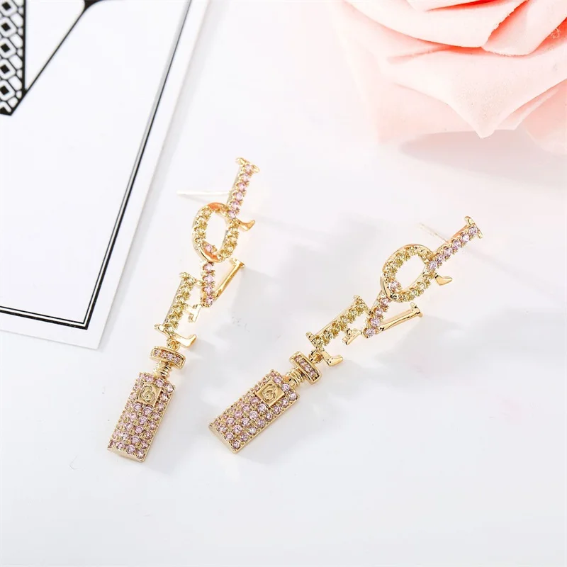 Drop Earrings Copper Multicolor AAA Cubic Zirconia Letter LOVE Bottle Trendy Dangle Earrings Women Earrings Free Drop Shipping
Drop Earrings Copper Multicolor AAA Cubic Zirconia Letter LOVE Bottle Trendy Dangle Earrings Women Earrings Free Drop Shipping
