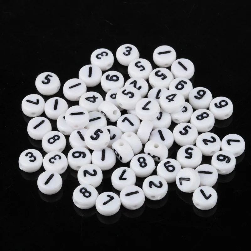 150PCS Number DIY Beads Acrylic Spacer Beads Round Mixed For Needlework Women Children DIY Bracelet Necklace Findings Girls Gift
150PCS Number DIY Beads Acrylic Spacer Beads Round Mixed For Needlework Women Children DIY Bracelet Necklace Findings Girls Gift