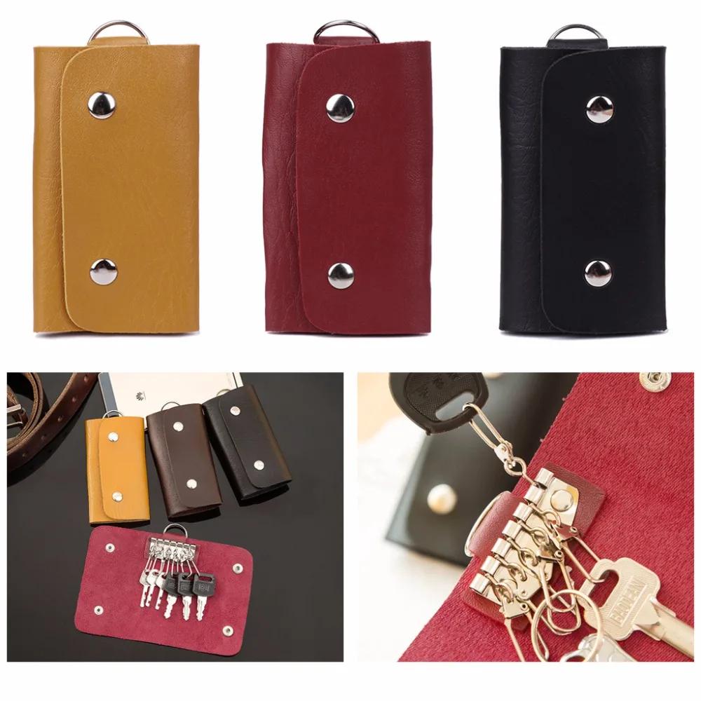 THINKTHENDO New Design Fashion Unisex Faux Leather Car Key Holder Case Bag Key Chain Key Wallets With 6 Key Holder 3 Color
THINKTHENDO New Design Fashion Unisex Faux Leather Car Key Holder Case Bag Key Chain Key Wallets With 6 Key Holder 3 Color