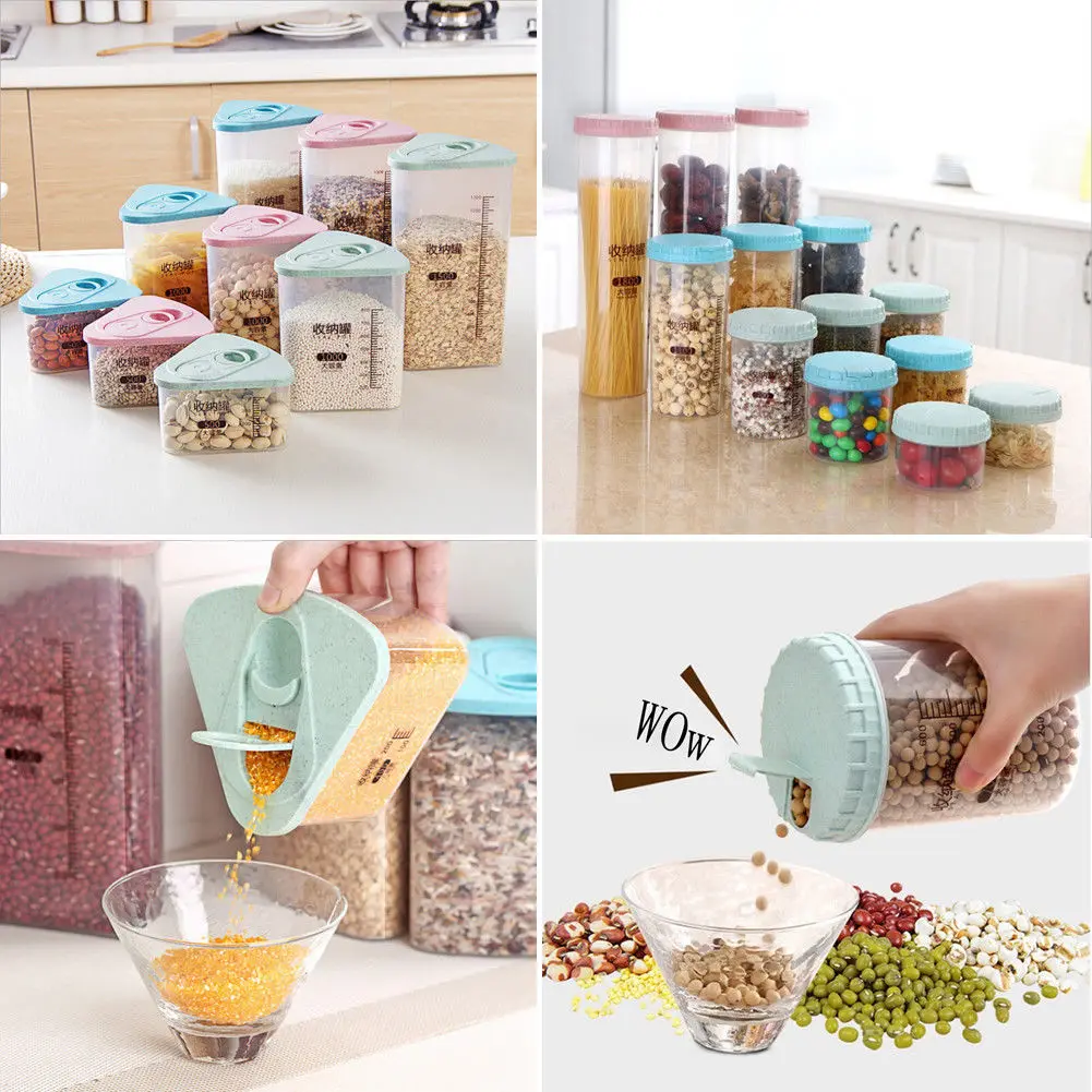 Hot Sells 3 Colors Plastic Kitchen Food Cereal Grain Bean Rice Storage Box Container Box Case
Hot Sells 3 Colors Plastic Kitchen Food Cereal Grain Bean Rice Storage Box Container Box Case