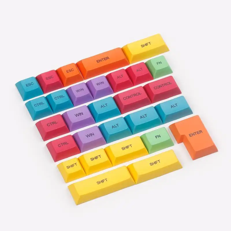 

DSA CMYK keycap PBT Dye-sub or Blank Colorful Modifier 29 keys for diy cherry mx mechanical keyboard
