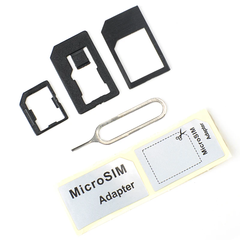High Quality 3 in 1 Sim Card Adapters+Micro Sim +Stander Sim Card SIM Card & Tools For iPhones 4 4S 5 Black
High Quality 3 in 1 Sim Card Adapters+Micro Sim +Stander Sim Card SIM Card & Tools For iPhones 4 4S 5 Black