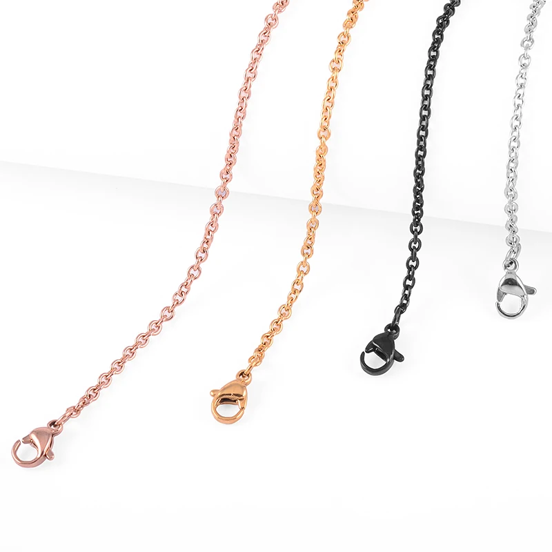 Never Fade Gold Plating Jewelry Chain Customized Length 316L Surgical Steel Cable Chain.
Never Fade Gold Plating Jewelry Chain Customized Length 316L Surgical Steel Cable Chain.
