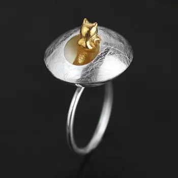 Original S925 Sterling Silver Flowerpot Kitten Open Design Ring,Literature and Art
Original S925 Sterling Silver Flowerpot Kitten Open Design Ring,Literature and Art
