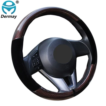 4 Colors Car Steering Wheel Volant Braid On The Steering-wheel Cover Carbon Fiber Plush Soft Stuurhoes Funda Volante Car Styling
4 Colors Car Steering Wheel Volant Braid On The Steering-wheel Cover Carbon Fiber Plush Soft Stuurhoes Funda Volante Car Styling