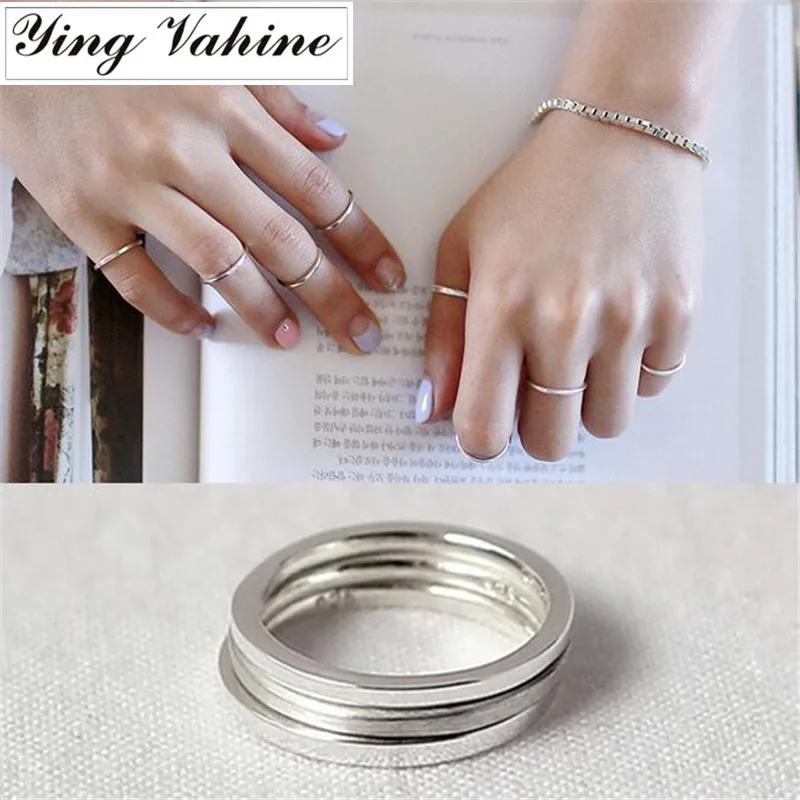 ying Vahine 1pcs Engagement Ring 925 Sterling Silver Glazed Thin Knuckle Ring Tail Ring for Women Jewelry
ying Vahine 1pcs Engagement Ring 925 Sterling Silver Glazed Thin Knuckle Ring Tail Ring for Women Jewelry