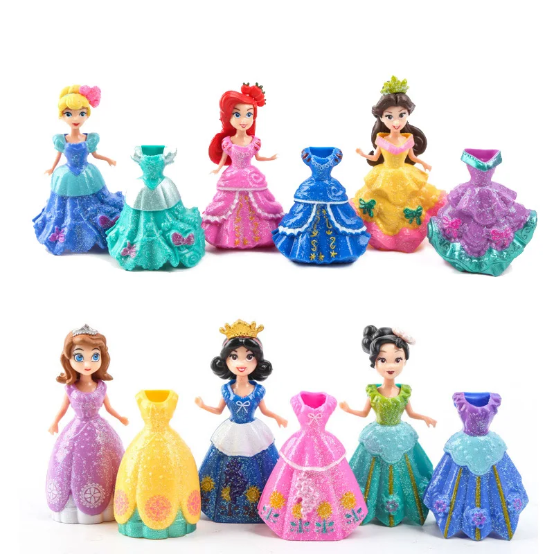 Frozen 12Pcs/Lot Princess SOfia Elsa Belle Mermaid Figures Doll Toys Model Action Figure Set With Magic Clip Dress For Children
Frozen 12Pcs/Lot Princess SOfia Elsa Belle Mermaid Figures Doll Toys Model Action Figure Set With Magic Clip Dress For Children