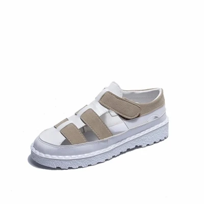 Sen retro casual shoes woven flat shoes color art wild soft bottom personality sandals.
Sen retro casual shoes woven flat shoes color art wild soft bottom personality sandals.