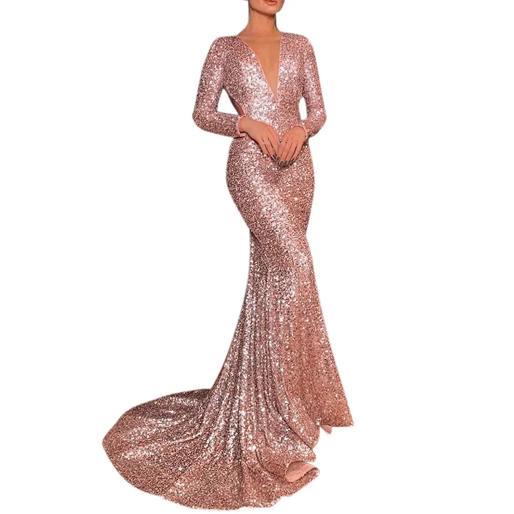 2019 Sexy Sequin Dress Party Women Summer V-Neck Dresses Ladies Bodycon Hollow Out Long Sleeve Maxi Dress Vestidos de Festa BB4
2019 Sexy Sequin Dress Party Women Summer V-Neck Dresses Ladies Bodycon Hollow Out Long Sleeve Maxi Dress Vestidos de Festa BB4