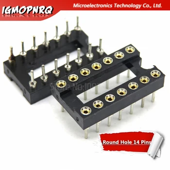 10pcs DIP14 Round Hole 14 Pins 2.54MM DIP IC Sockets 14 PIN 2.54 Adaptor Solder Type IC Connector
10pcs DIP14 Round Hole 14 Pins 2.54MM DIP IC Sockets 14 PIN 2.54 Adaptor Solder Type IC Connector