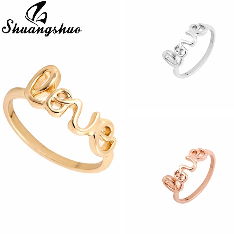 Shuangshuo 2018 New Fashion Hot Fashion Exquisite Love Letters Rings for Women Friendship Ring Simple Cute Love Ring Jewellery
Shuangshuo 2018 New Fashion Hot Fashion Exquisite Love Letters Rings for Women Friendship Ring Simple Cute Love Ring Jewellery