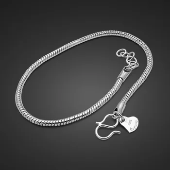 Fashionable men and women general bracelet 925 sterling silver snake chain real solid silver small bracelet Wholesale jewelry
Fashionable men and women general bracelet 925 sterling silver snake chain real solid silver small bracelet Wholesale jewelry