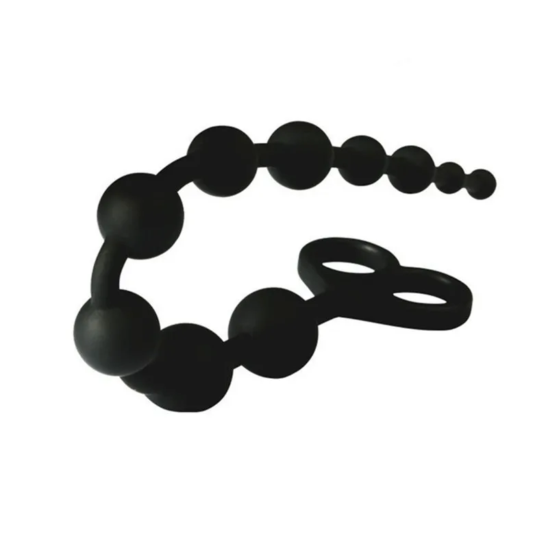 10 Beads Anal Plug Silicone Anal Flexible Pull Ring Prostate Massager Sex Games Erotic Toys For Women Man Gay Exotic Accessories