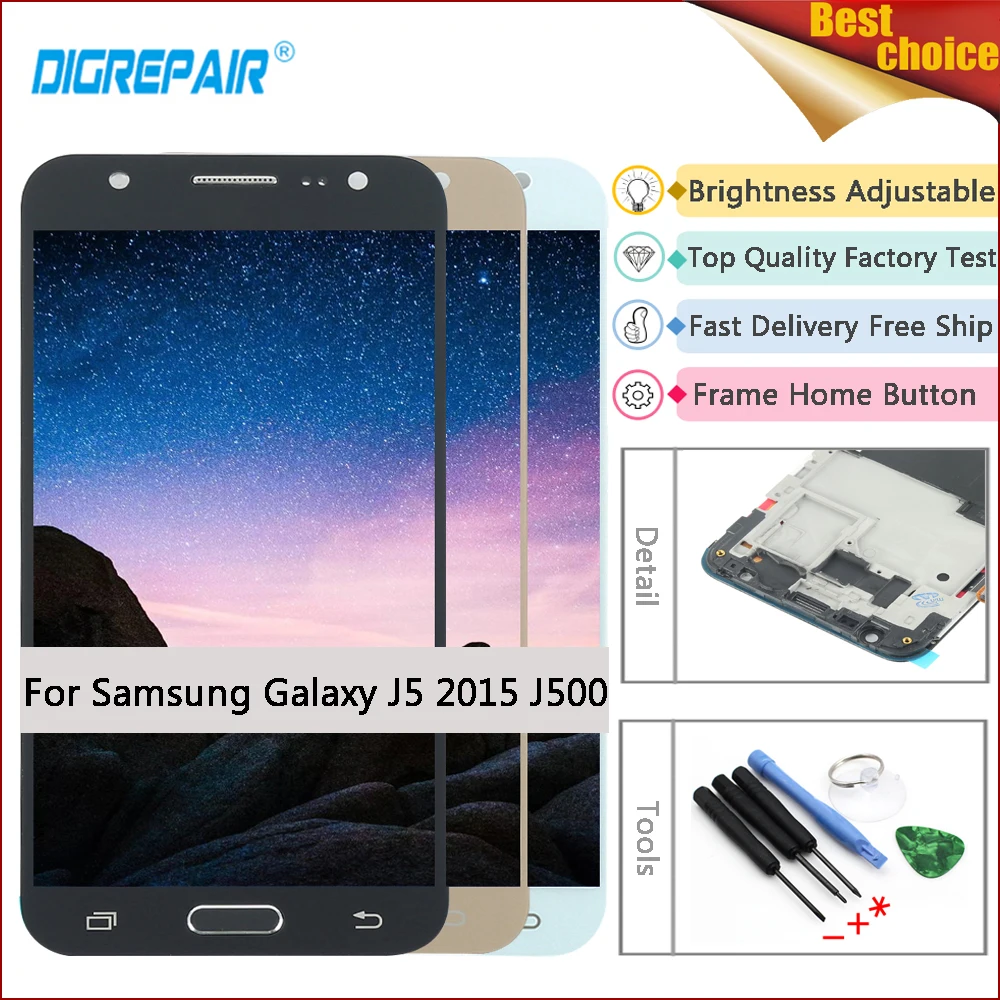 5" j500f lcd For Samsung Galaxy J5 2015 LCD J5007 J5008 J500H J500M SM-J500F LCD Display Touch Screen J5 2015 j500 Display Frame
5" j500f lcd For Samsung Galaxy J5 2015 LCD J5007 J5008 J500H J500M SM-J500F LCD Display Touch Screen J5 2015 j500 Display Frame