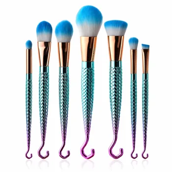 7Pcs Gradient Makeup Brushes Set Mermaid Fish Hook Shaped Foundation Powder Beauty Make up Brushes Kabuki Brush Eyeshadow Kit
7Pcs Gradient Makeup Brushes Set Mermaid Fish Hook Shaped Foundation Powder Beauty Make up Brushes Kabuki Brush Eyeshadow Kit