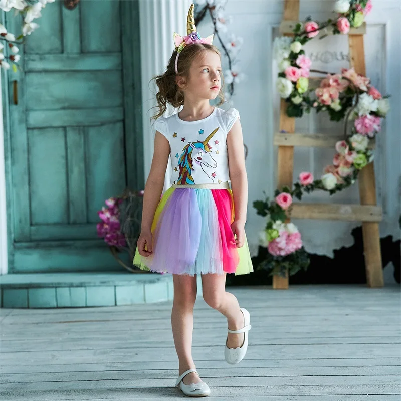 Unicorn Dress for Kids Girls Princess Party Dresses Summer Children Clothes Unicorn Headband Birthday Clothing 2 to 7 Years Baby
Unicorn Dress for Kids Girls Princess Party Dresses Summer Children Clothes Unicorn Headband Birthday Clothing 2 to 7 Years Baby