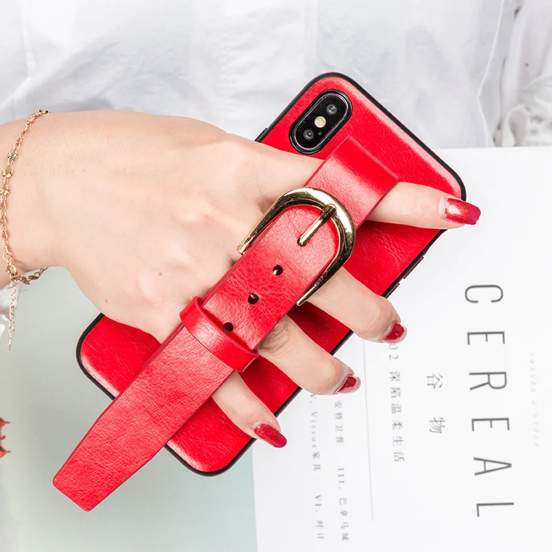 Wangcangli Leather mobile phone case for iPhone X leather belt all-inclusive mobile phone protection case for iPhone 5 6 7 8
Wangcangli Leather mobile phone case for iPhone X leather belt all-inclusive mobile phone protection case for iPhone 5 6 7 8