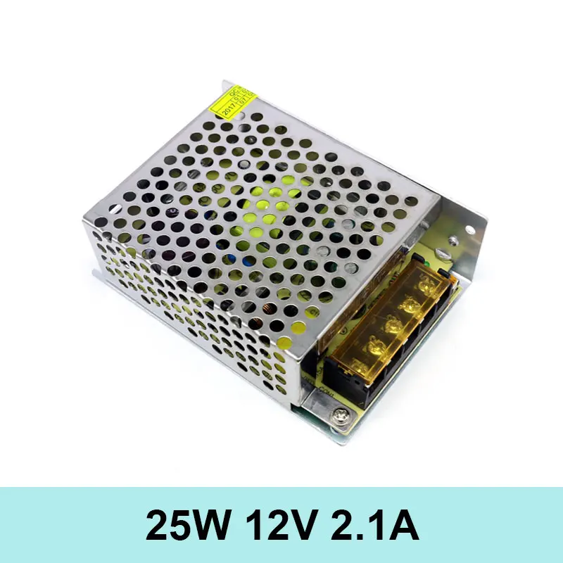 25W Ac to Dc 12V 2.1A Transformer single output Switching Power Supply for Led Strip
25W Ac to Dc 12V 2.1A Transformer single output Switching Power Supply for Led Strip