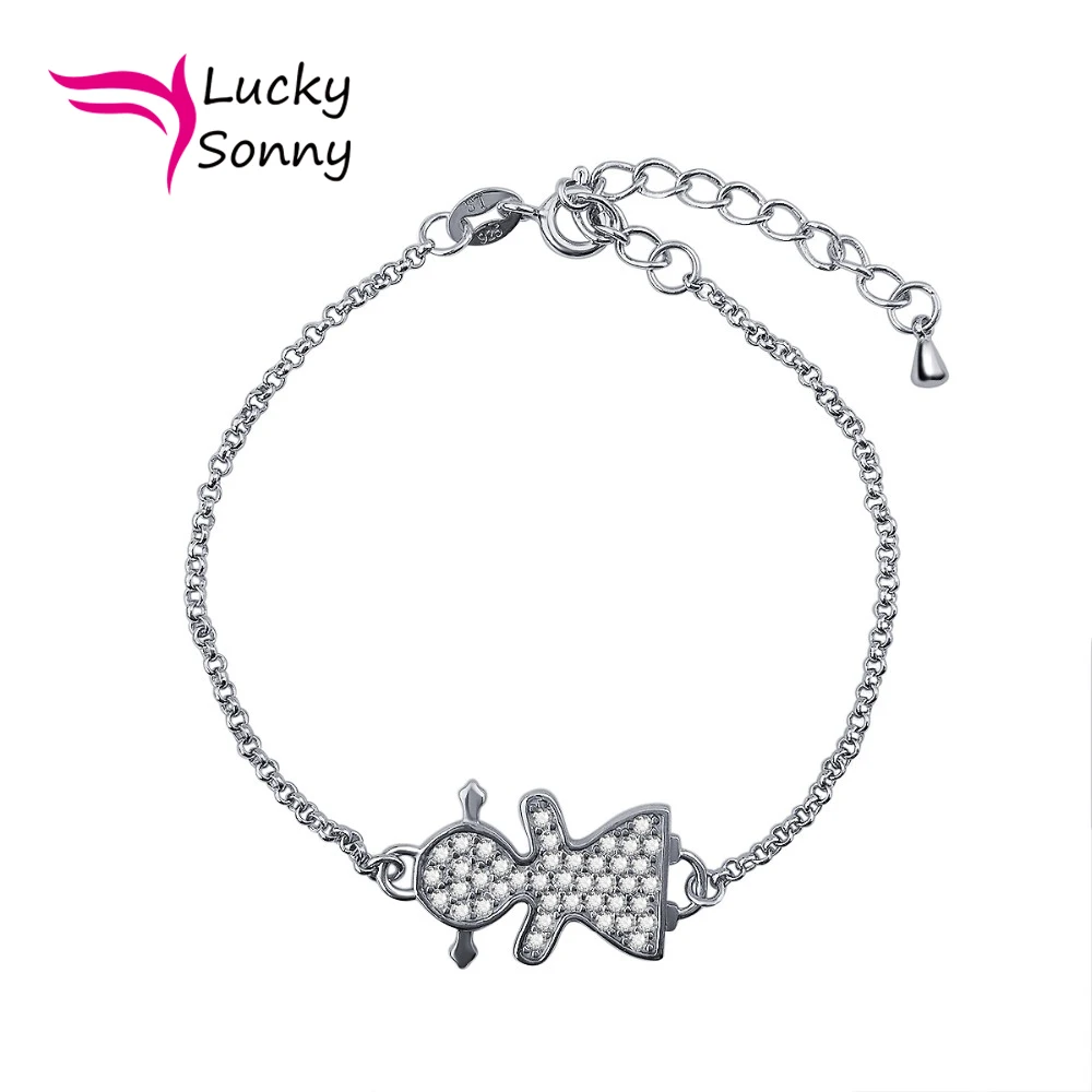 Soild 925 Sterling Silver Lucky Girl Bracelet for Women Girls Clear CZ Paved Brazil Hot Sale Silver Charm Bracelet Lucky Sonny
Soild 925 Sterling Silver Lucky Girl Bracelet for Women Girls Clear CZ Paved Brazil Hot Sale Silver Charm Bracelet Lucky Sonny