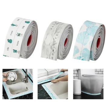 PVC Adhesive Tape Durable Use 1 ROLL Kitchen Bathroom Wall Sealing Tape Gadgets Waterproof Mold Proof 
PVC Adhesive Tape Durable Use 1 ROLL Kitchen Bathroom Wall Sealing Tape Gadgets Waterproof Mold Proof