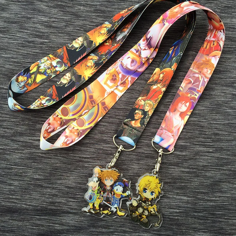 Kingdom Hearts sora keyblade acrylic pandent key lanyard ID badge holder keychain Neck straps Cosplay
Kingdom Hearts sora keyblade acrylic pandent key lanyard ID badge holder keychain Neck straps Cosplay