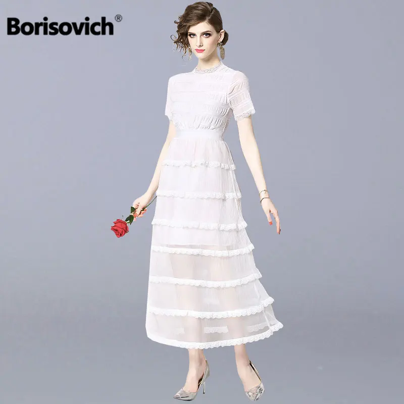 Borisovich Women Casual White Long Dress New 2019 Summer Fashion Short Sleeve Elegant Lace Female A-line Beach Dresses N894
Borisovich Women Casual White Long Dress New 2019 Summer Fashion Short Sleeve Elegant Lace Female A-line Beach Dresses N894