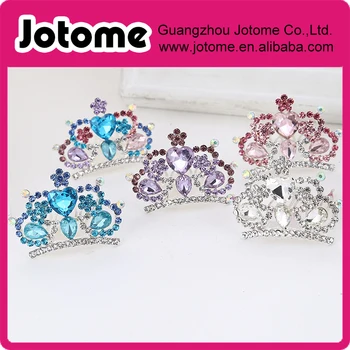 Kids Rhinestone Tiara Crown Headpiece for Flower Girls w Hair Comb, Purple & Colorful
Kids Rhinestone Tiara Crown Headpiece for Flower Girls w Hair Comb, Purple & Colorful
