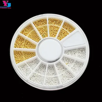 Gold Silver Beads Nail Art Decorations Matel Shiny UV Gel Studs Nagel Steentjes Manicure Maquiagem Unha Tools Wheel 5 Pieces 3D
Gold Silver Beads Nail Art Decorations Matel Shiny UV Gel Studs Nagel Steentjes Manicure Maquiagem Unha Tools Wheel 5 Pieces 3D
