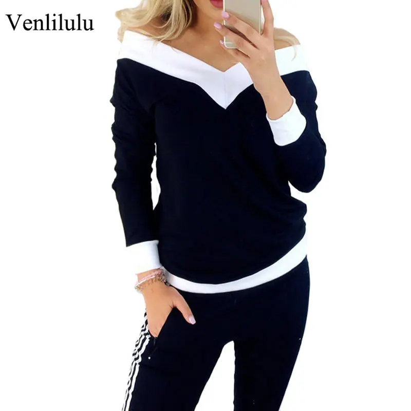 Venlilulu Spring Off Shoulder TShirt Women Loose Sexy T Shirts Female T-Shirts Plus Size Long Sleeve T Shirt for Woman Tops
Venlilulu Spring Off Shoulder TShirt Women Loose Sexy T Shirts Female T-Shirts Plus Size Long Sleeve T Shirt for Woman Tops