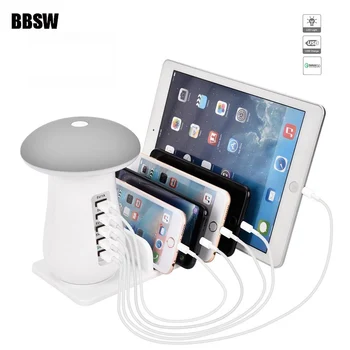 BBSW Quick Charge 3.0 Smart 5 Ports USB Charger Station HUB Led Desk Lamp QC3.0 Fast Wall Charging Socket For iPhone X SAMSUNG
BBSW Quick Charge 3.0 Smart 5 Ports USB Charger Station HUB Led Desk Lamp QC3.0 Fast Wall Charging Socket For iPhone X SAMSUNG