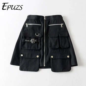 Sexy black High waist shorts women Pockets mini short feminino streetwear punk summer shorts casual faldas mujer
Sexy black High waist shorts women Pockets mini short feminino streetwear punk summer shorts casual faldas mujer