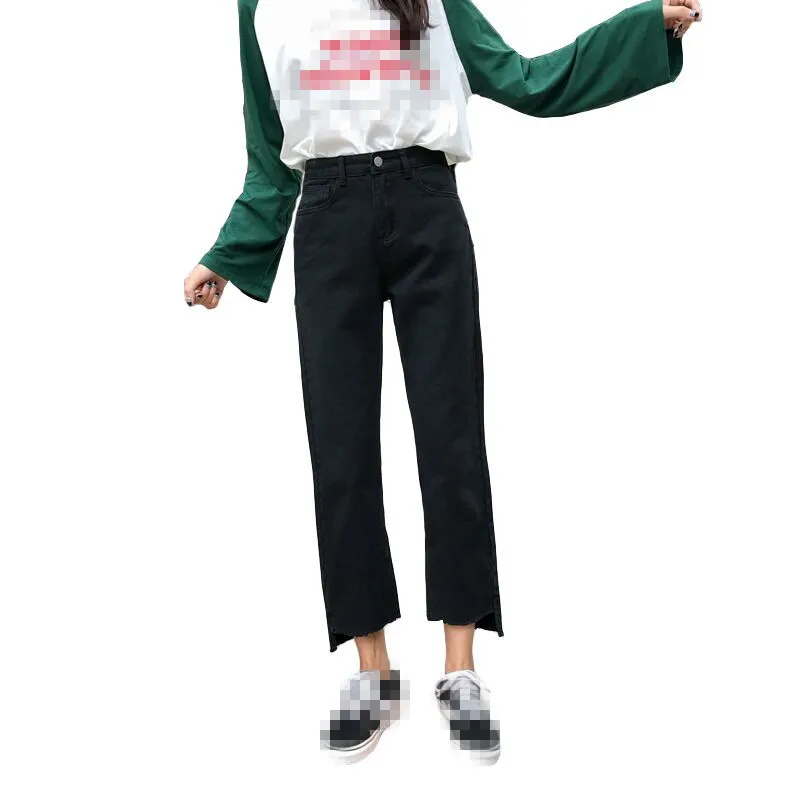 B2050 2019 spring autumn new students with irregular hair edge and split women baggy leg jeans cheap wholesale
B2050 2019 spring autumn new students with irregular hair edge and split women baggy leg jeans cheap wholesale