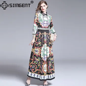 Simgent Floral Maxi Dress Women Summer Fashion Elegant Slim Long Sleeve Ruched Dress Robe Longue Femme Ete Dames Jurken SG95316
Simgent Floral Maxi Dress Women Summer Fashion Elegant Slim Long Sleeve Ruched Dress Robe Longue Femme Ete Dames Jurken SG95316