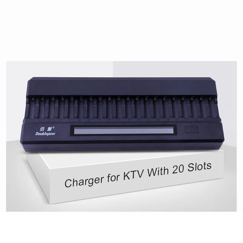 

20 slots Doublepow DP-K20 DC 12V 2A LCD Intelligent Rapid Battery Charger for 1.2V AA Ni-MH/Ni-CD KTV Dedicated Microphone