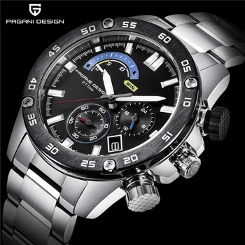 2019 Luxury Brand PAGANI DESIGN Men Stainless Steel Waterproof Sports Business Quartz Clock Watch Chronograph Relogio Masculino
2019 Luxury Brand PAGANI DESIGN Men Stainless Steel Waterproof Sports Business Quartz Clock Watch Chronograph Relogio Masculino