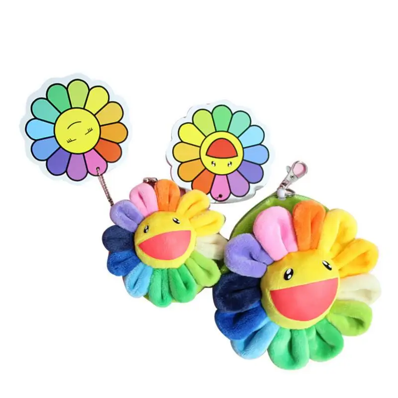 1pc fashion Rainbow Sunflower Cartoon Plush Coin Purse Smile Sun flower Face Bag Plush Purses toys for kids gift
1pc fashion Rainbow Sunflower Cartoon Plush Coin Purse Smile Sun flower Face Bag Plush Purses toys for kids gift