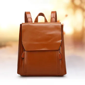 Fashion simple women's backpack solid color soft leather backpack college campus bag student bag Retro College BagDropship T705
Fashion simple women's backpack solid color soft leather backpack college campus bag student bag Retro College BagDropship T705