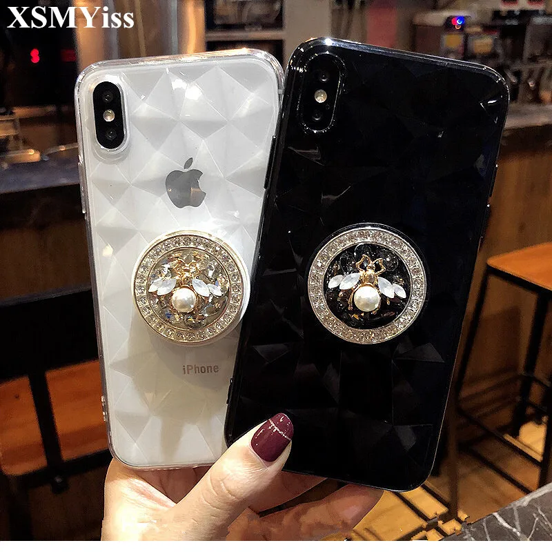 XSMYiss Fashion Diamond Airbag bracket Ultra Thin Soft TPU Phone Cases For iPhone 7 8 6 6s Plus X XS MAX XR Case Capa
XSMYiss Fashion Diamond Airbag bracket Ultra Thin Soft TPU Phone Cases For iPhone 7 8 6 6s Plus X XS MAX XR Case Capa