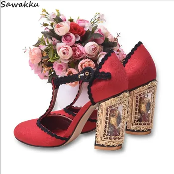 T-tied Ankle Strap Shoes Woman Round Toe High Heels Gladiator Sandals Shallow Square Heels Women Runway Bride Wedding Pumps
T-tied Ankle Strap Shoes Woman Round Toe High Heels Gladiator Sandals Shallow Square Heels Women Runway Bride Wedding Pumps