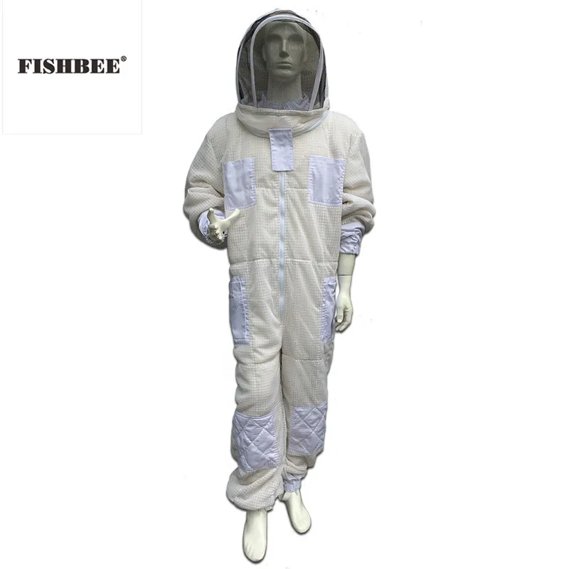 Three Layer Air-through Beekeeping Suit Protective clothing Vented Mesh anti bee sting with removable bee hat
Three Layer Air-through Beekeeping Suit Protective clothing Vented Mesh anti bee sting with removable bee hat