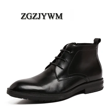 ZGZJYWM Brand Fashion Men Luxury Brown/Black Leather Ankle Winter Waterproof Lace Up Plush Hiking High Motorcycle Boots
ZGZJYWM Brand Fashion Men Luxury Brown/Black Leather Ankle Winter Waterproof Lace Up Plush Hiking High Motorcycle Boots