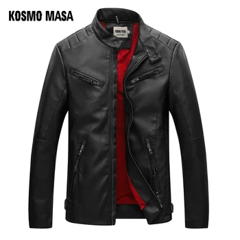 KOSMO MASA Black Motorcycle Casual Faux Leather Jacket for Men Autumn Winter Pilot Pu Male Leather Jacket Big Sizes MF020
KOSMO MASA Black Motorcycle Casual Faux Leather Jacket for Men Autumn Winter Pilot Pu Male Leather Jacket Big Sizes MF020