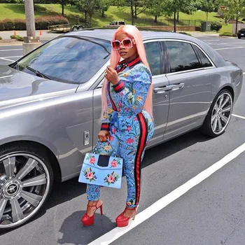 Two Piece Set Women's Wear North American Style Long Sleeve Top + Pants Sexy Fashion Fall Digital Print Zipper Pencil Tracksuit
Two Piece Set Women's Wear North American Style Long Sleeve Top + Pants Sexy Fashion Fall Digital Print Zipper Pencil Tracksuit