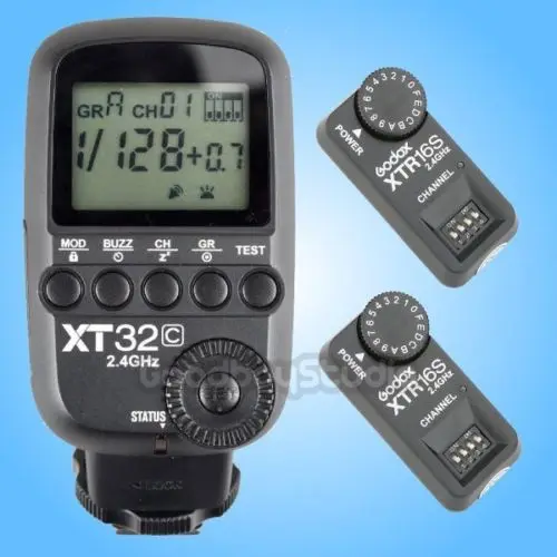Godox XT32C 2.4G Wireless 1/8000s High-speed sync Flash Trigger + 2PCS XTR-16S for Canon Godox V850/V860/V850II/V860II Flahses
Godox XT32C 2.4G Wireless 1/8000s High-speed sync Flash Trigger + 2PCS XTR-16S for Canon Godox V850/V860/V850II/V860II Flahses