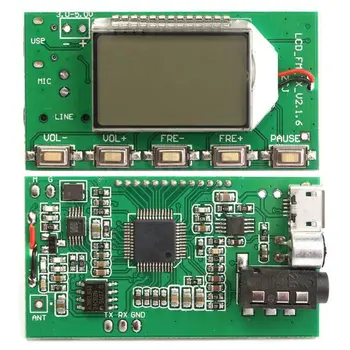 DSP PLL 87-108mhz Digital Wireless Microphone Stereo FM Transmitter Module Board
DSP PLL 87-108mhz Digital Wireless Microphone Stereo FM Transmitter Module Board